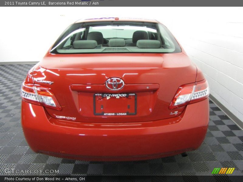 Barcelona Red Metallic / Ash 2011 Toyota Camry LE