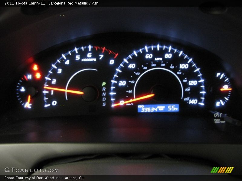 Barcelona Red Metallic / Ash 2011 Toyota Camry LE