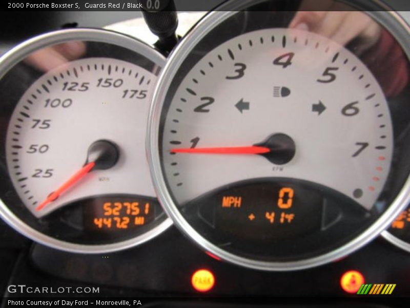 Guards Red / Black 2000 Porsche Boxster S