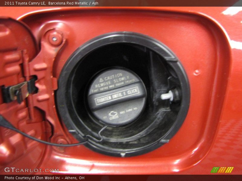 Barcelona Red Metallic / Ash 2011 Toyota Camry LE