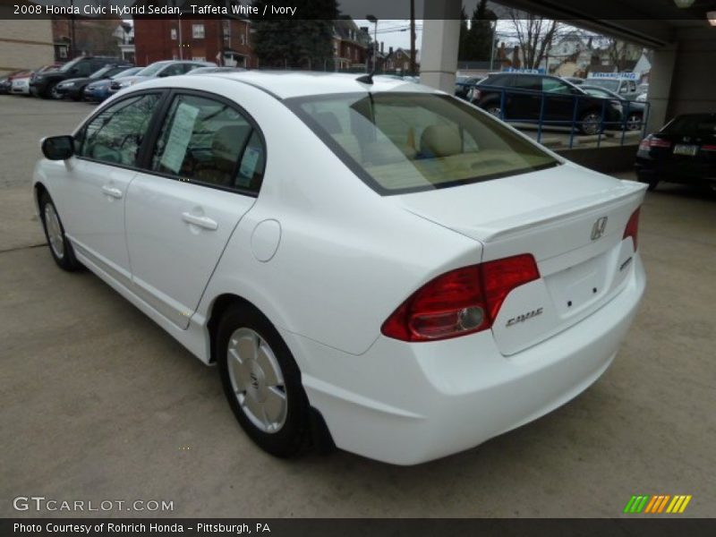 Taffeta White / Ivory 2008 Honda Civic Hybrid Sedan
