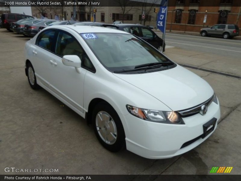 Taffeta White / Ivory 2008 Honda Civic Hybrid Sedan