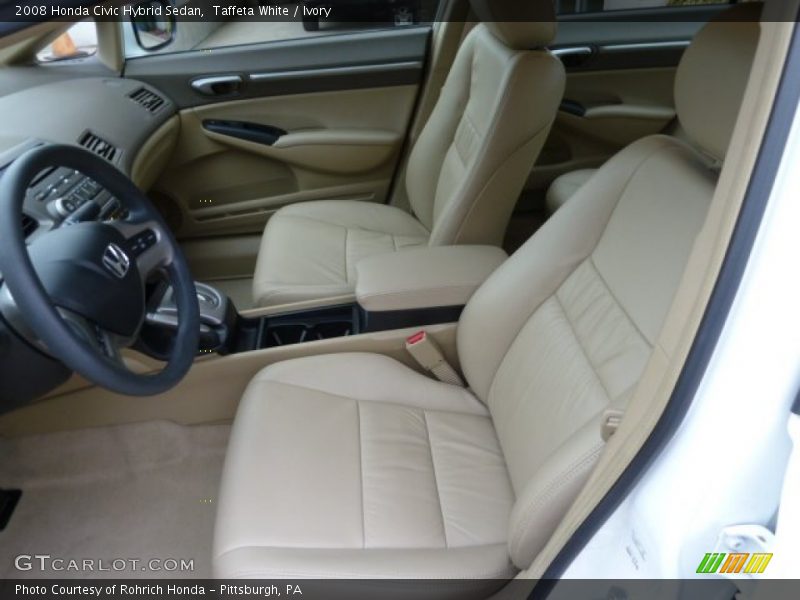 Taffeta White / Ivory 2008 Honda Civic Hybrid Sedan