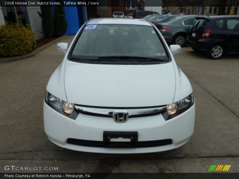 Taffeta White / Ivory 2008 Honda Civic Hybrid Sedan