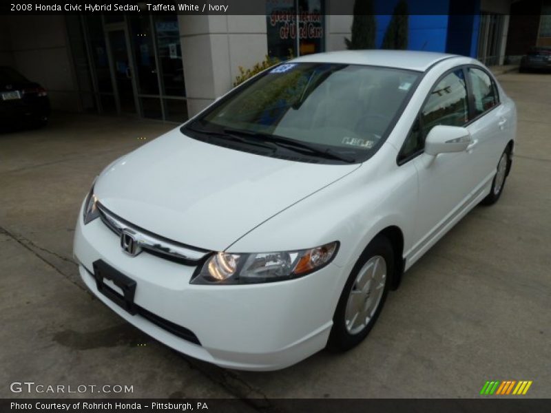 Taffeta White / Ivory 2008 Honda Civic Hybrid Sedan
