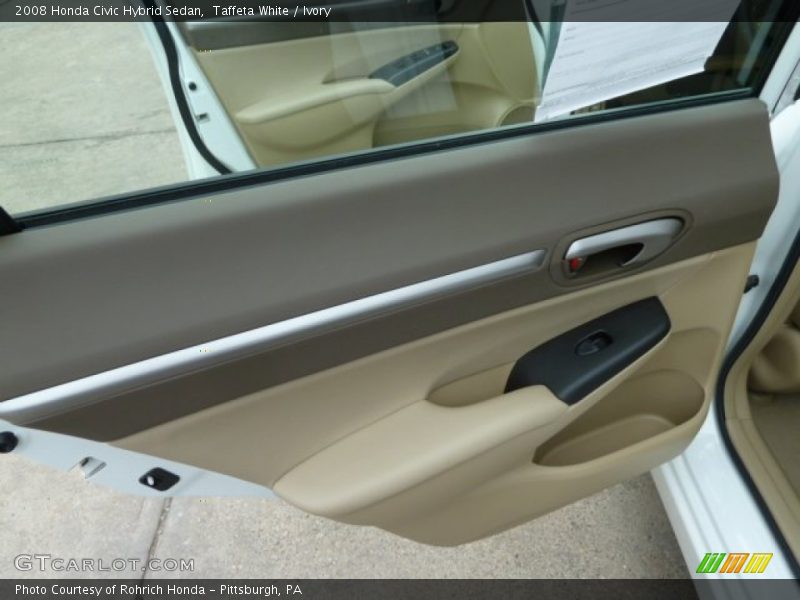 Taffeta White / Ivory 2008 Honda Civic Hybrid Sedan