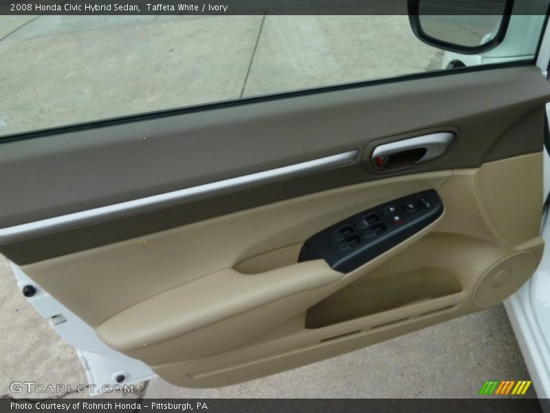 Taffeta White / Ivory 2008 Honda Civic Hybrid Sedan