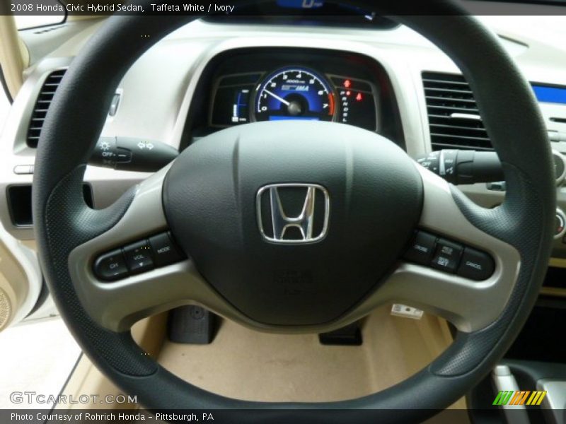 Taffeta White / Ivory 2008 Honda Civic Hybrid Sedan