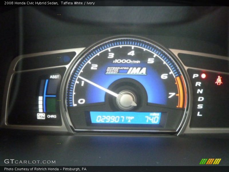 Taffeta White / Ivory 2008 Honda Civic Hybrid Sedan