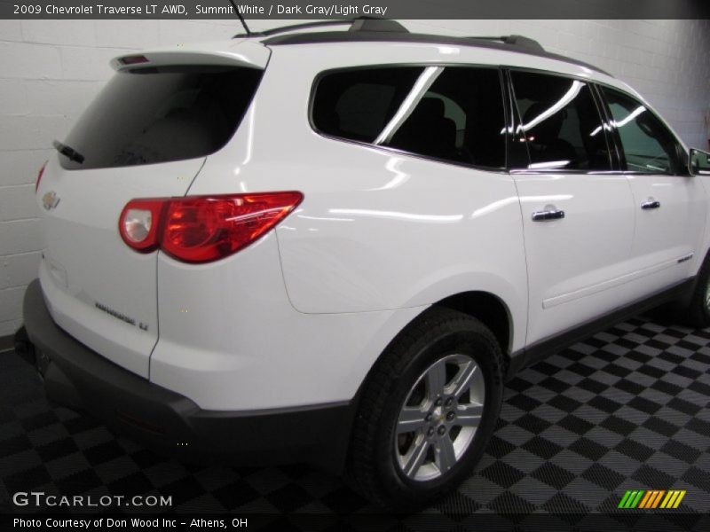 Summit White / Dark Gray/Light Gray 2009 Chevrolet Traverse LT AWD