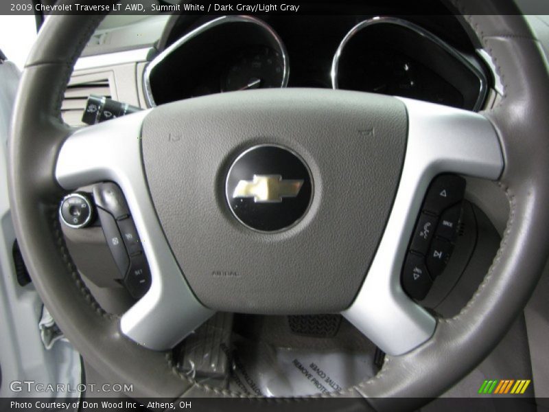 Summit White / Dark Gray/Light Gray 2009 Chevrolet Traverse LT AWD