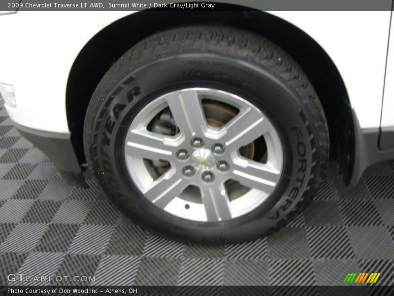 Summit White / Dark Gray/Light Gray 2009 Chevrolet Traverse LT AWD