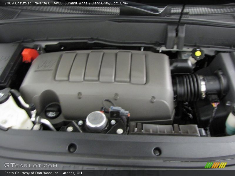 Summit White / Dark Gray/Light Gray 2009 Chevrolet Traverse LT AWD