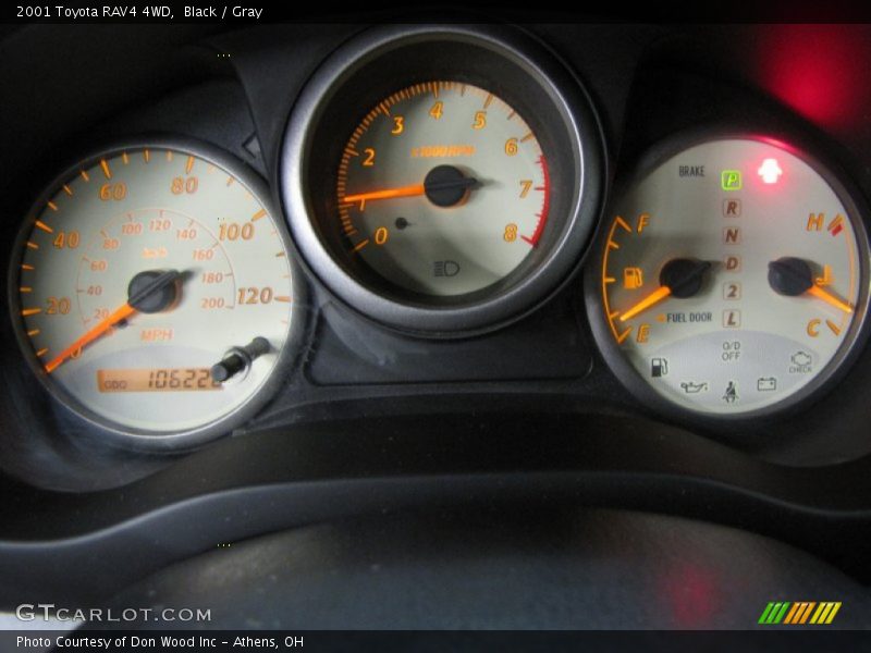 Black / Gray 2001 Toyota RAV4 4WD