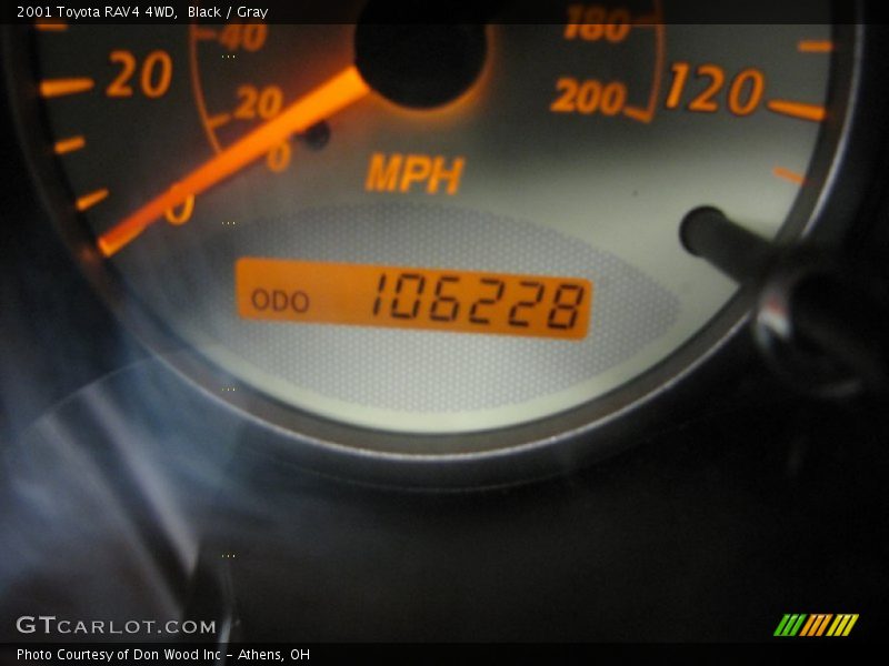 Black / Gray 2001 Toyota RAV4 4WD