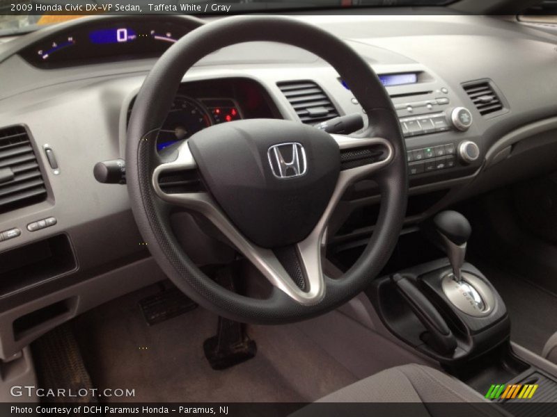 Taffeta White / Gray 2009 Honda Civic DX-VP Sedan