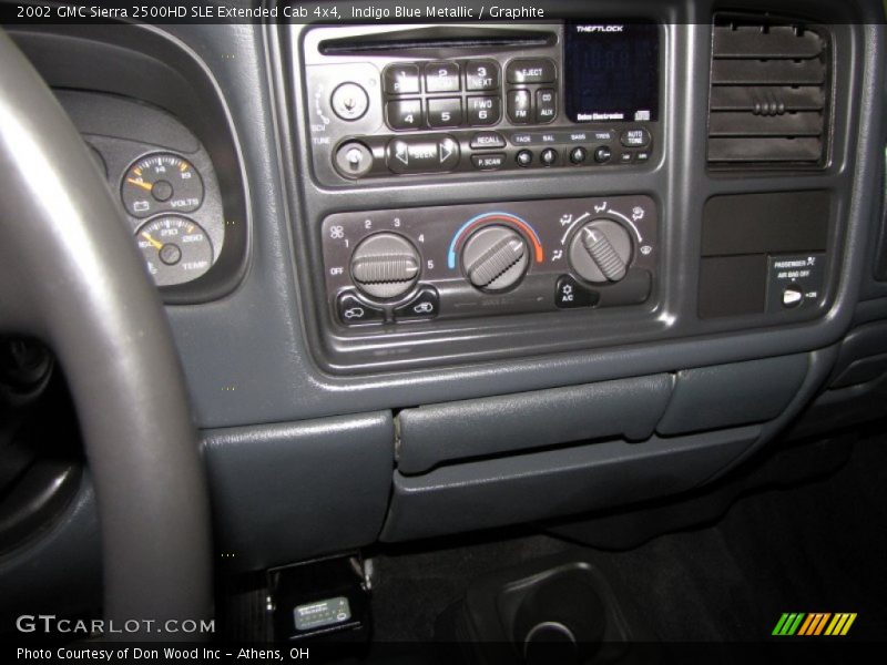 Indigo Blue Metallic / Graphite 2002 GMC Sierra 2500HD SLE Extended Cab 4x4