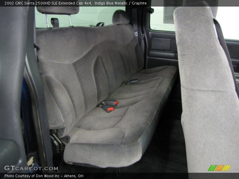 Indigo Blue Metallic / Graphite 2002 GMC Sierra 2500HD SLE Extended Cab 4x4