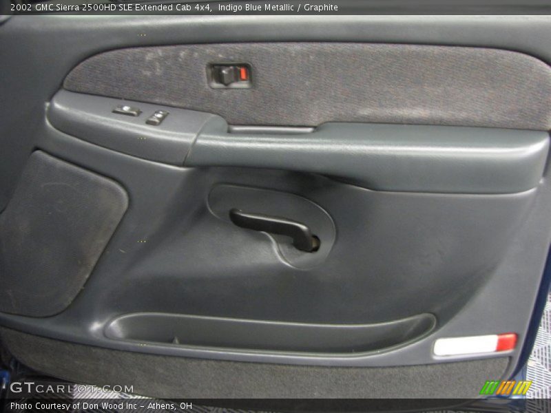 Indigo Blue Metallic / Graphite 2002 GMC Sierra 2500HD SLE Extended Cab 4x4