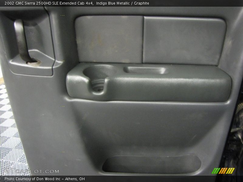 Indigo Blue Metallic / Graphite 2002 GMC Sierra 2500HD SLE Extended Cab 4x4