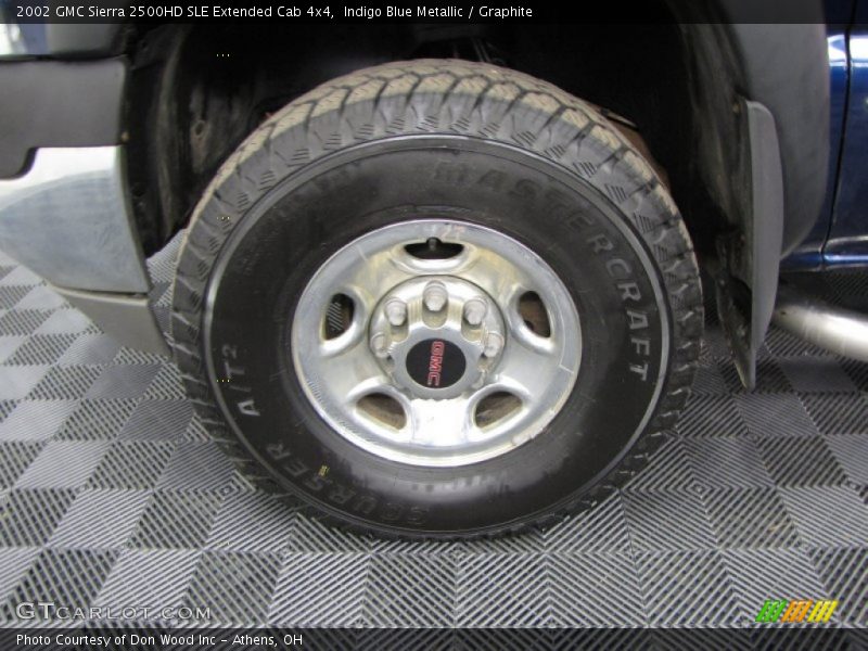 Indigo Blue Metallic / Graphite 2002 GMC Sierra 2500HD SLE Extended Cab 4x4