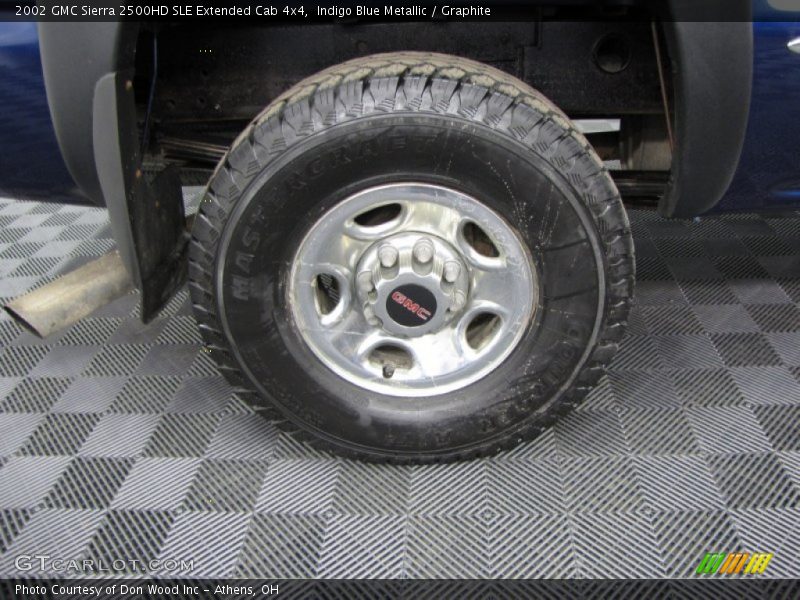 Indigo Blue Metallic / Graphite 2002 GMC Sierra 2500HD SLE Extended Cab 4x4