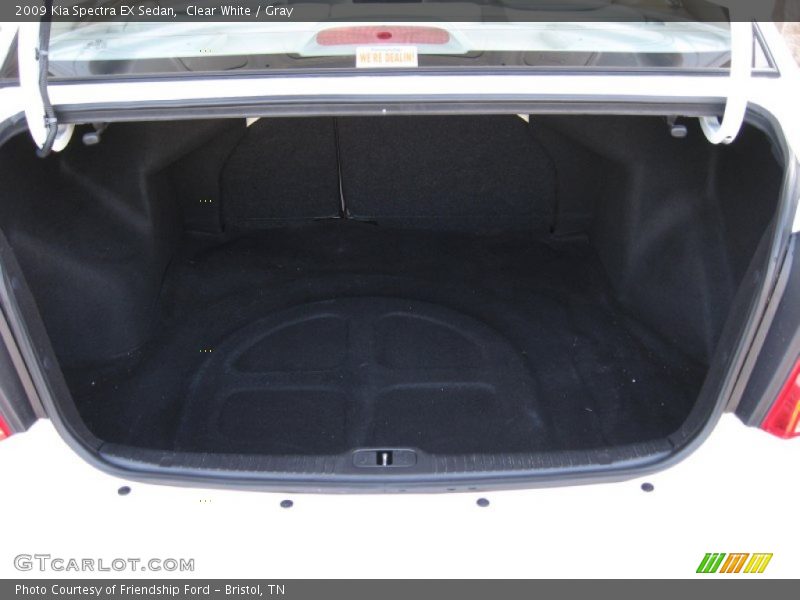 Clear White / Gray 2009 Kia Spectra EX Sedan