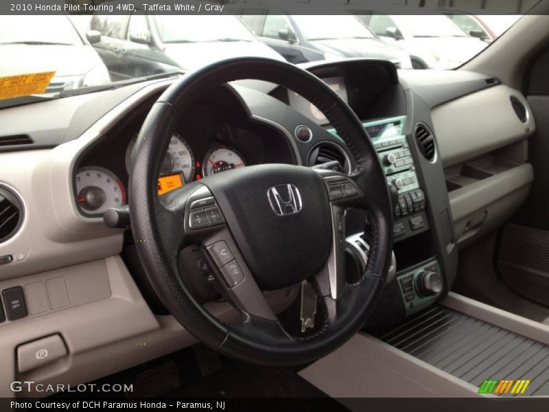 Taffeta White / Gray 2010 Honda Pilot Touring 4WD