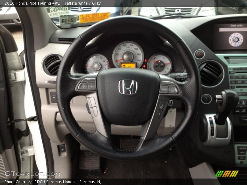 Taffeta White / Gray 2010 Honda Pilot Touring 4WD