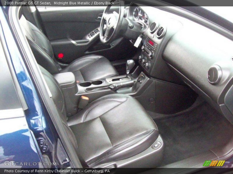 Midnight Blue Metallic / Ebony Black 2008 Pontiac G6 GT Sedan