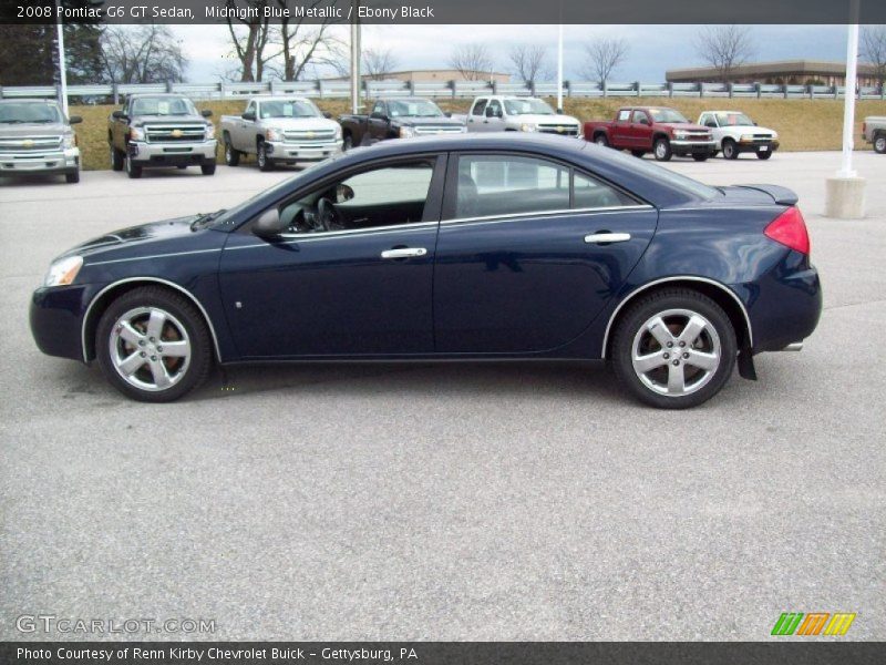 Midnight Blue Metallic / Ebony Black 2008 Pontiac G6 GT Sedan