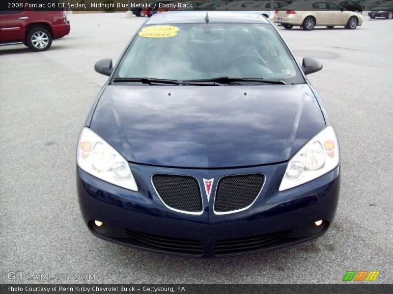 Midnight Blue Metallic / Ebony Black 2008 Pontiac G6 GT Sedan