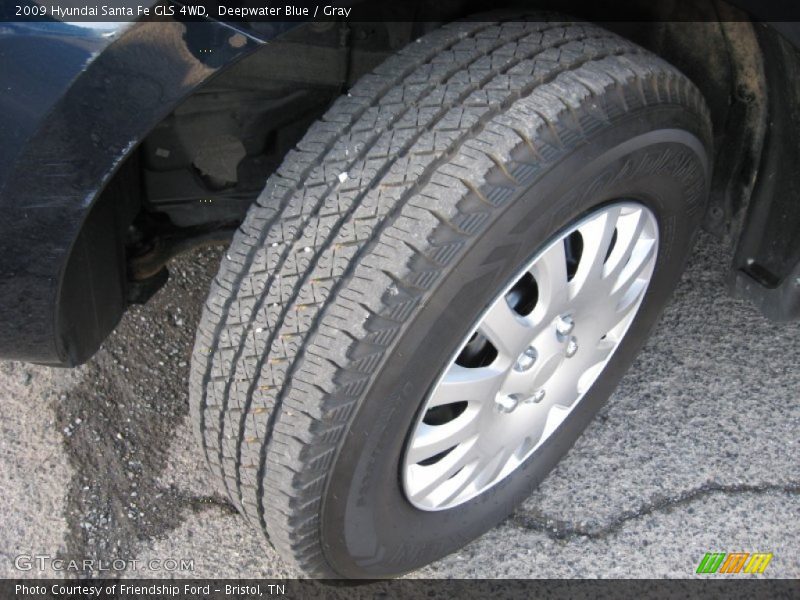 Deepwater Blue / Gray 2009 Hyundai Santa Fe GLS 4WD