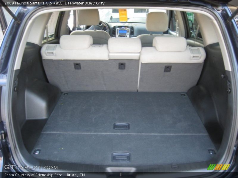 Deepwater Blue / Gray 2009 Hyundai Santa Fe GLS 4WD