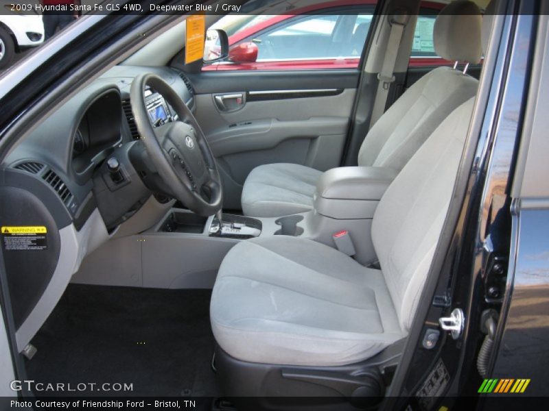 Deepwater Blue / Gray 2009 Hyundai Santa Fe GLS 4WD