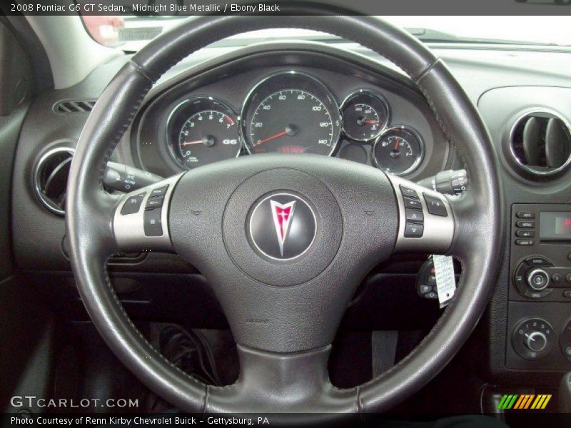 Midnight Blue Metallic / Ebony Black 2008 Pontiac G6 GT Sedan