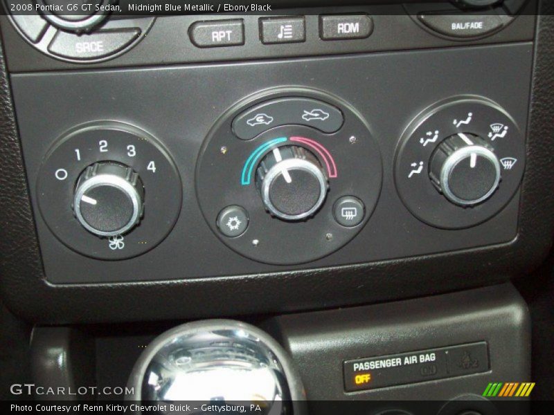 Midnight Blue Metallic / Ebony Black 2008 Pontiac G6 GT Sedan