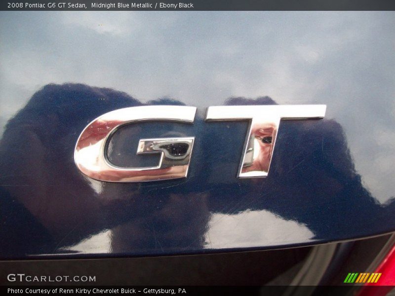 Midnight Blue Metallic / Ebony Black 2008 Pontiac G6 GT Sedan