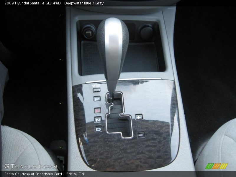 Deepwater Blue / Gray 2009 Hyundai Santa Fe GLS 4WD