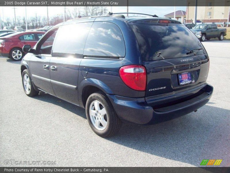 Midnight Blue Pearl / Medium Slate Gray 2005 Dodge Caravan SXT