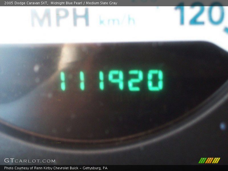 Midnight Blue Pearl / Medium Slate Gray 2005 Dodge Caravan SXT