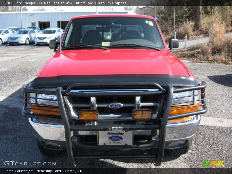 Bright Red / Medium Graphite 2000 Ford Ranger XLT Regular Cab 4x4