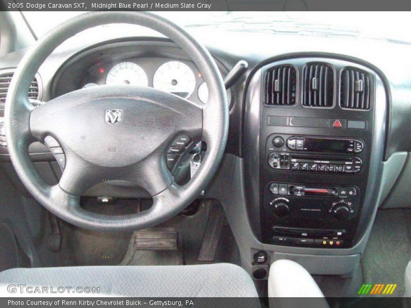 Midnight Blue Pearl / Medium Slate Gray 2005 Dodge Caravan SXT