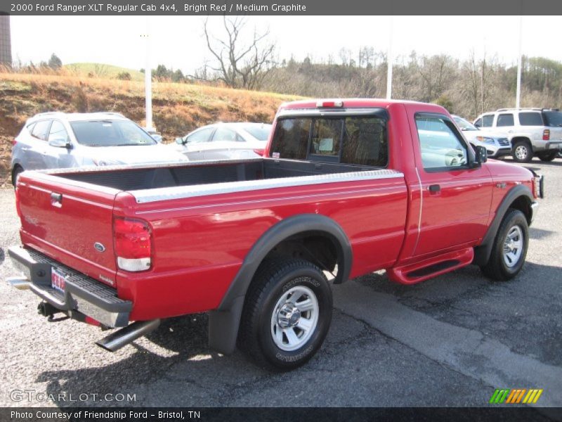 Bright Red / Medium Graphite 2000 Ford Ranger XLT Regular Cab 4x4
