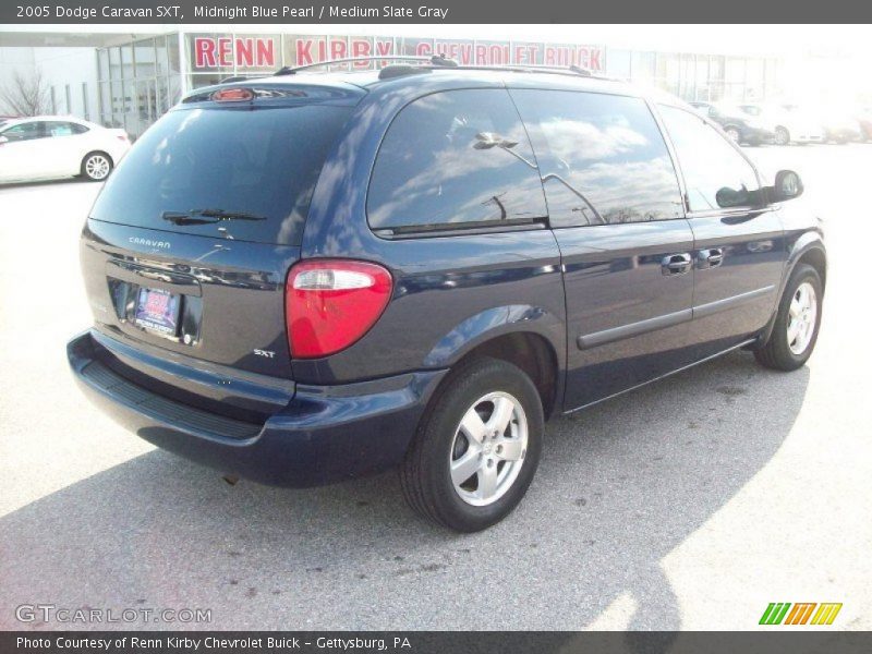 Midnight Blue Pearl / Medium Slate Gray 2005 Dodge Caravan SXT