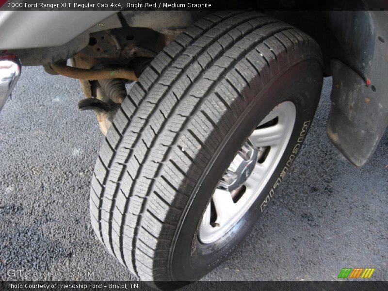 Bright Red / Medium Graphite 2000 Ford Ranger XLT Regular Cab 4x4