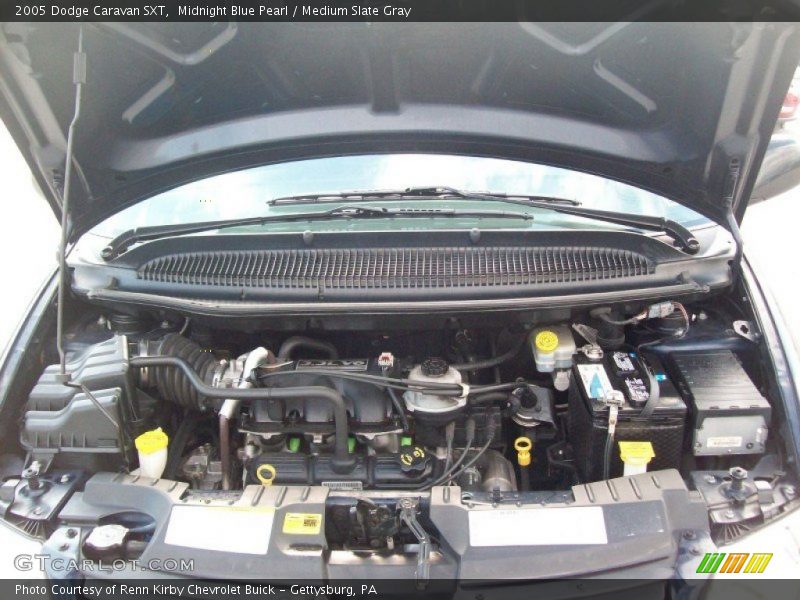 Midnight Blue Pearl / Medium Slate Gray 2005 Dodge Caravan SXT