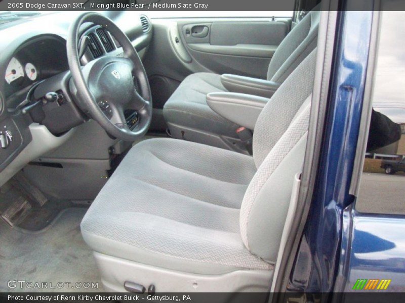 Midnight Blue Pearl / Medium Slate Gray 2005 Dodge Caravan SXT