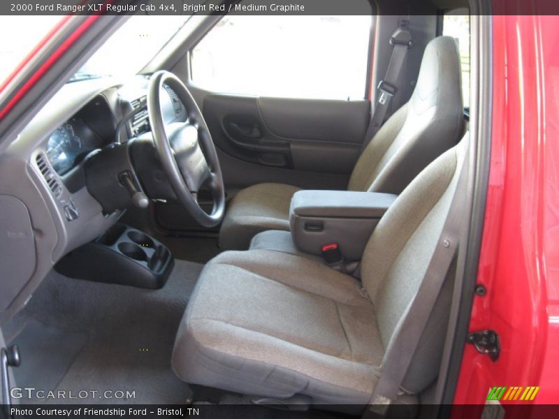 Bright Red / Medium Graphite 2000 Ford Ranger XLT Regular Cab 4x4