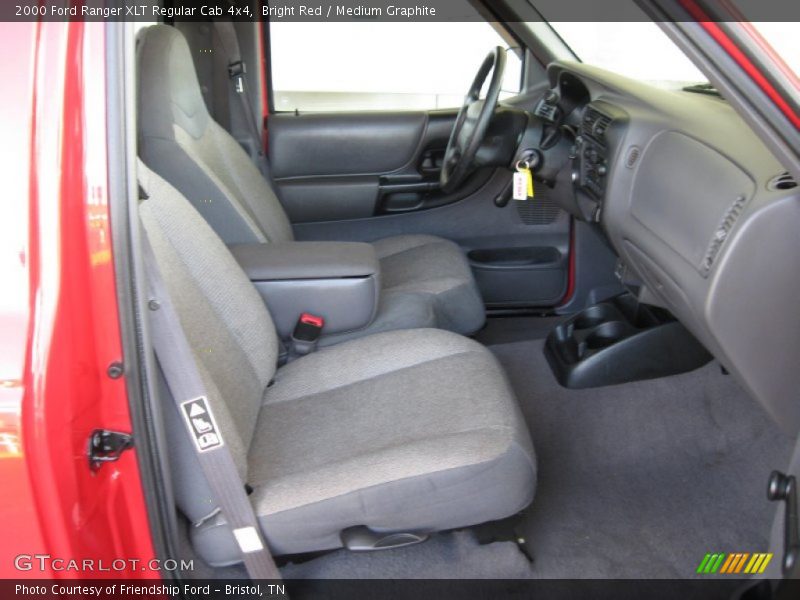 Bright Red / Medium Graphite 2000 Ford Ranger XLT Regular Cab 4x4